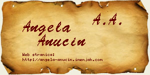 Angela Anučin vizit kartica